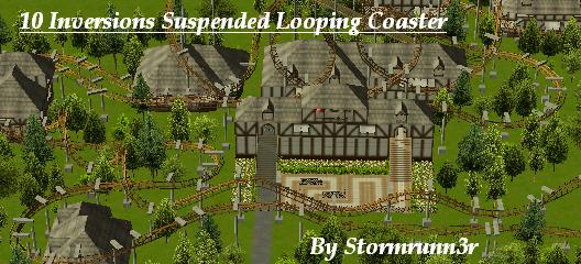 10 Inversions suspended Looping Coaster